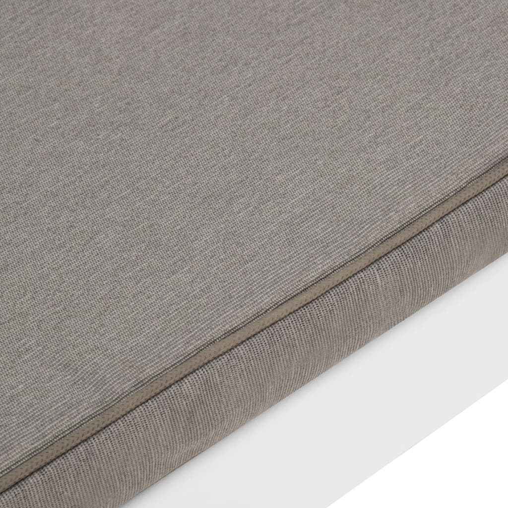 Bancă de grădină cu pernă, alb, plastic