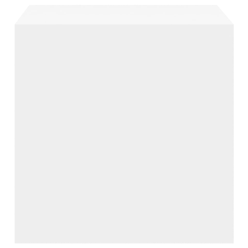 Dulap de perete, alb, 37x37x37 cm, lemn prelucrat