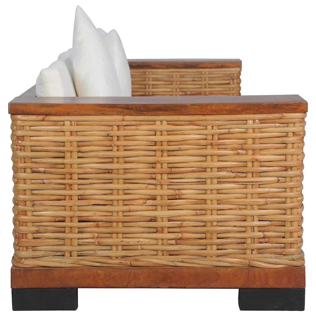 Canapele de mijloc grădină perne antracit 2 buc. lemn de pin