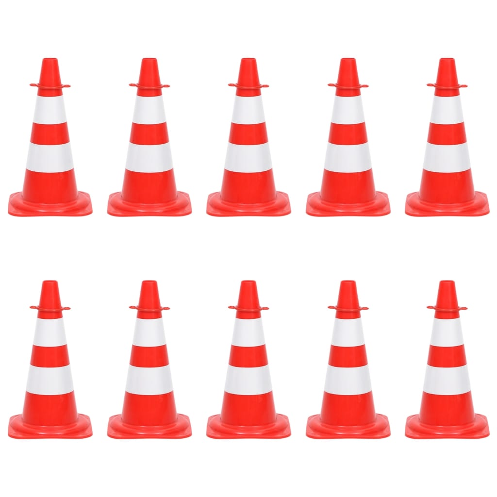 Set de lanț și con, lanț 10 m, roșu și alb