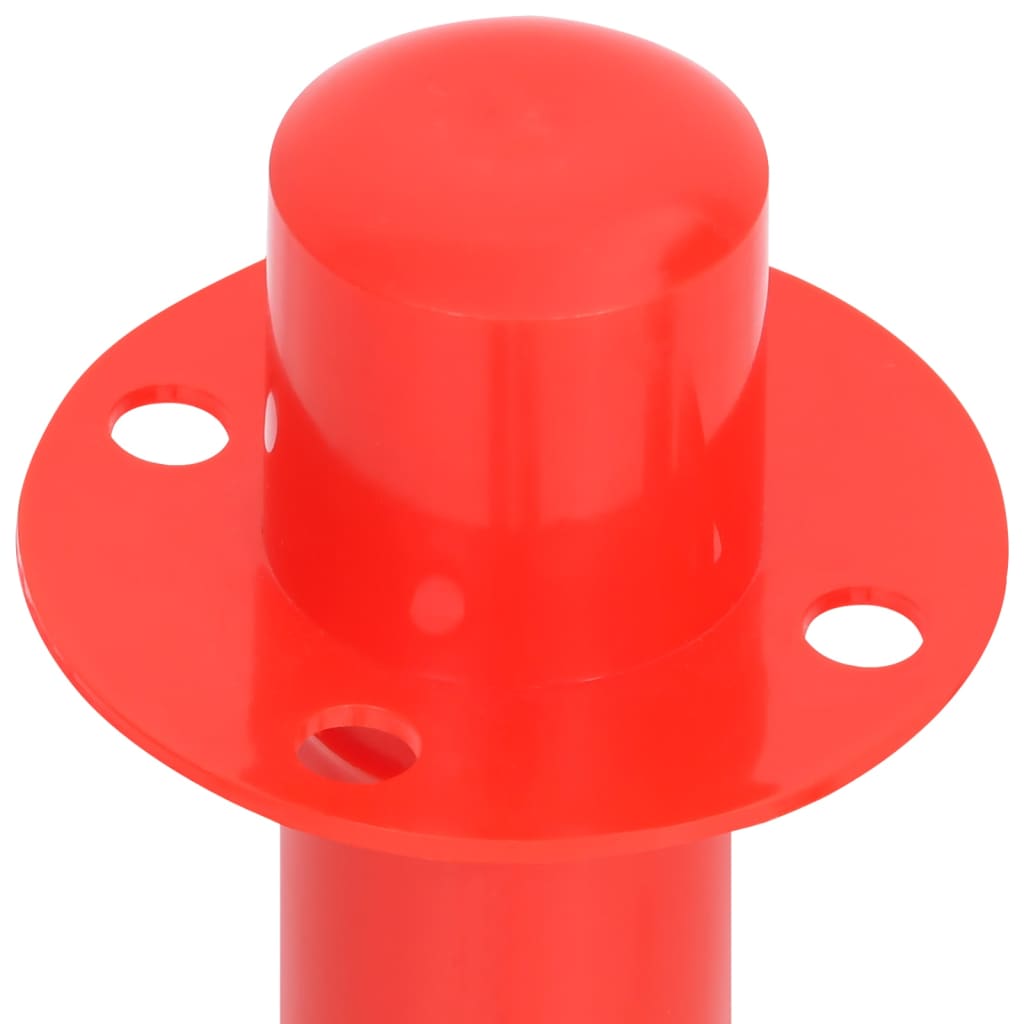 Set stâlp semnalizare trafic, cu lanț din plastic de 10 m