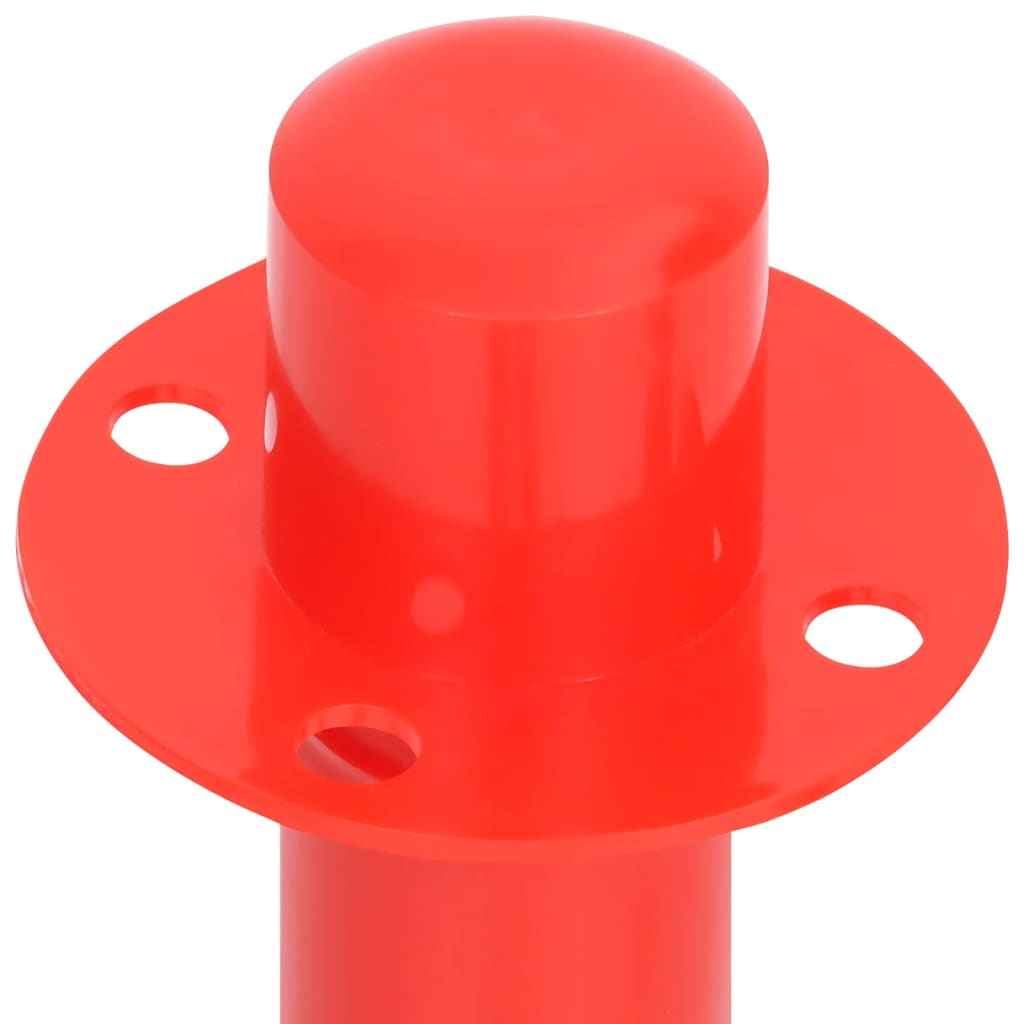 Set stâlp semnalizare trafic, cu lanț din plastic de 10 m