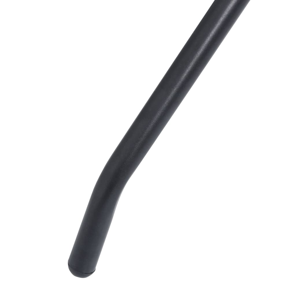 Set mobilier de exterior, 5 piese, negru, aluminiu și textilenă