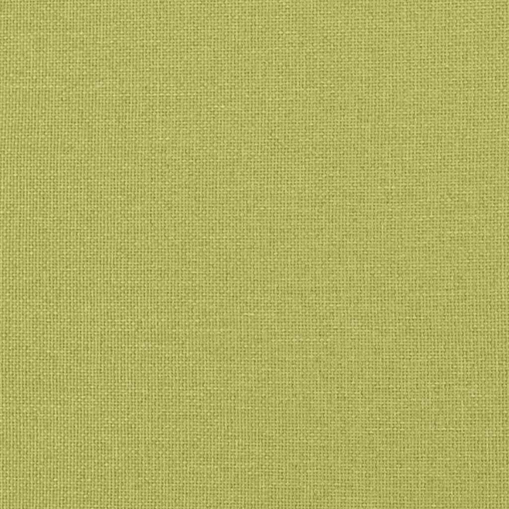 Scaun de relaxare cu taburet, verde, textil
