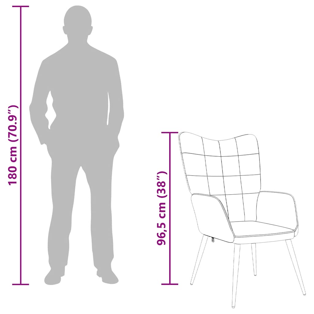 Scaun de relaxare, verde, material textil