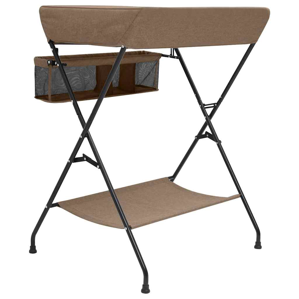 Masă de schimbat bebeluș, gri taupe, fier