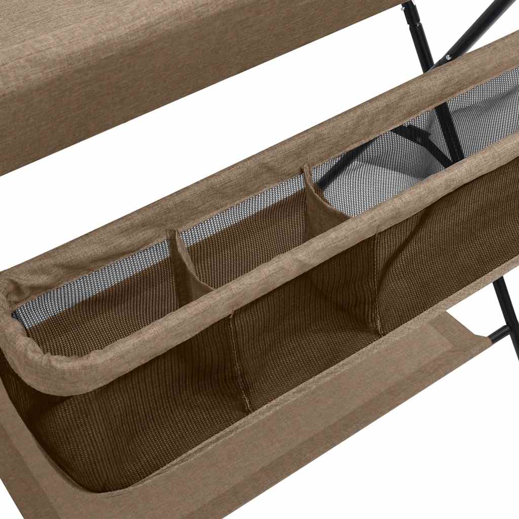 Masă de schimbat bebeluș, gri taupe, fier