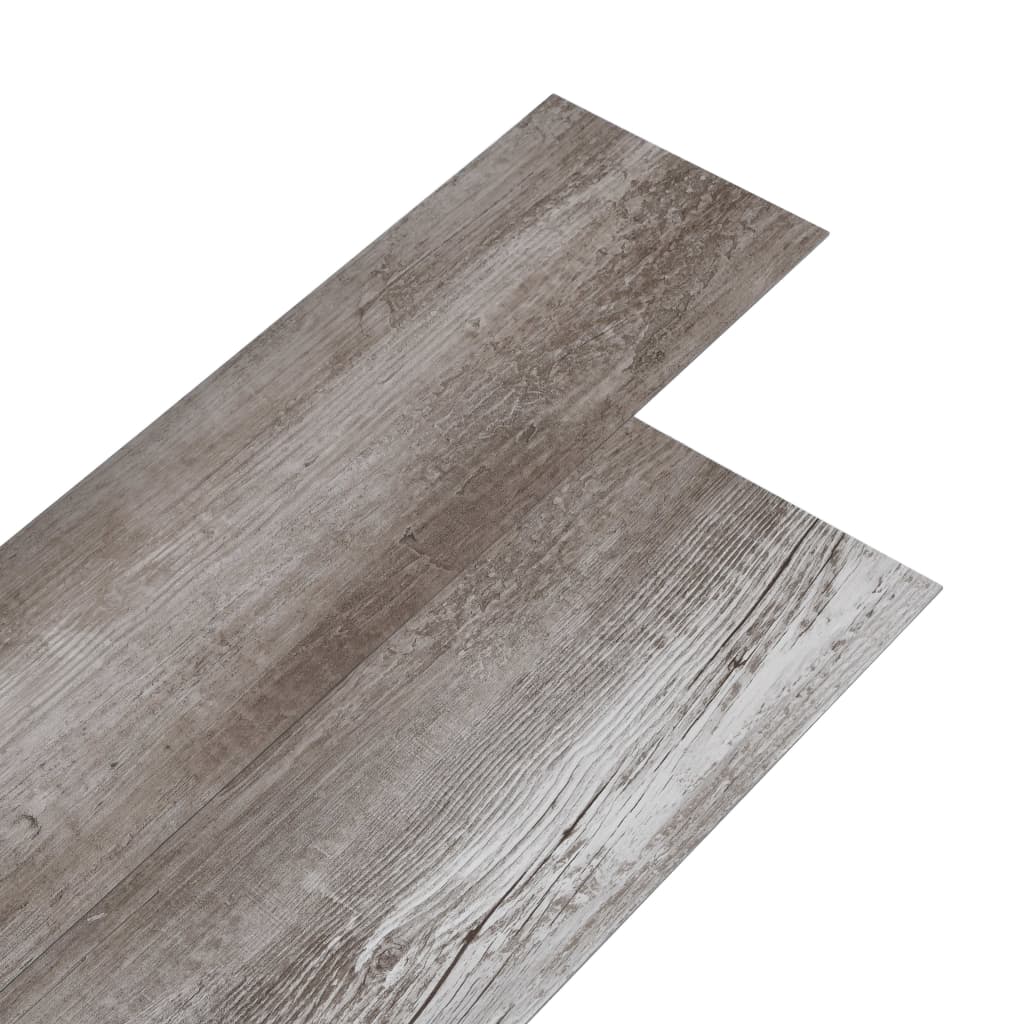 Plăci pardoseală autoadezive, lemn maro mat, 5,21 m², 2 mm, PVC
