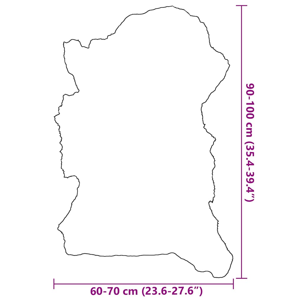 Piele de oaie, culoare mixtă, (60-70)x(90-100) cm