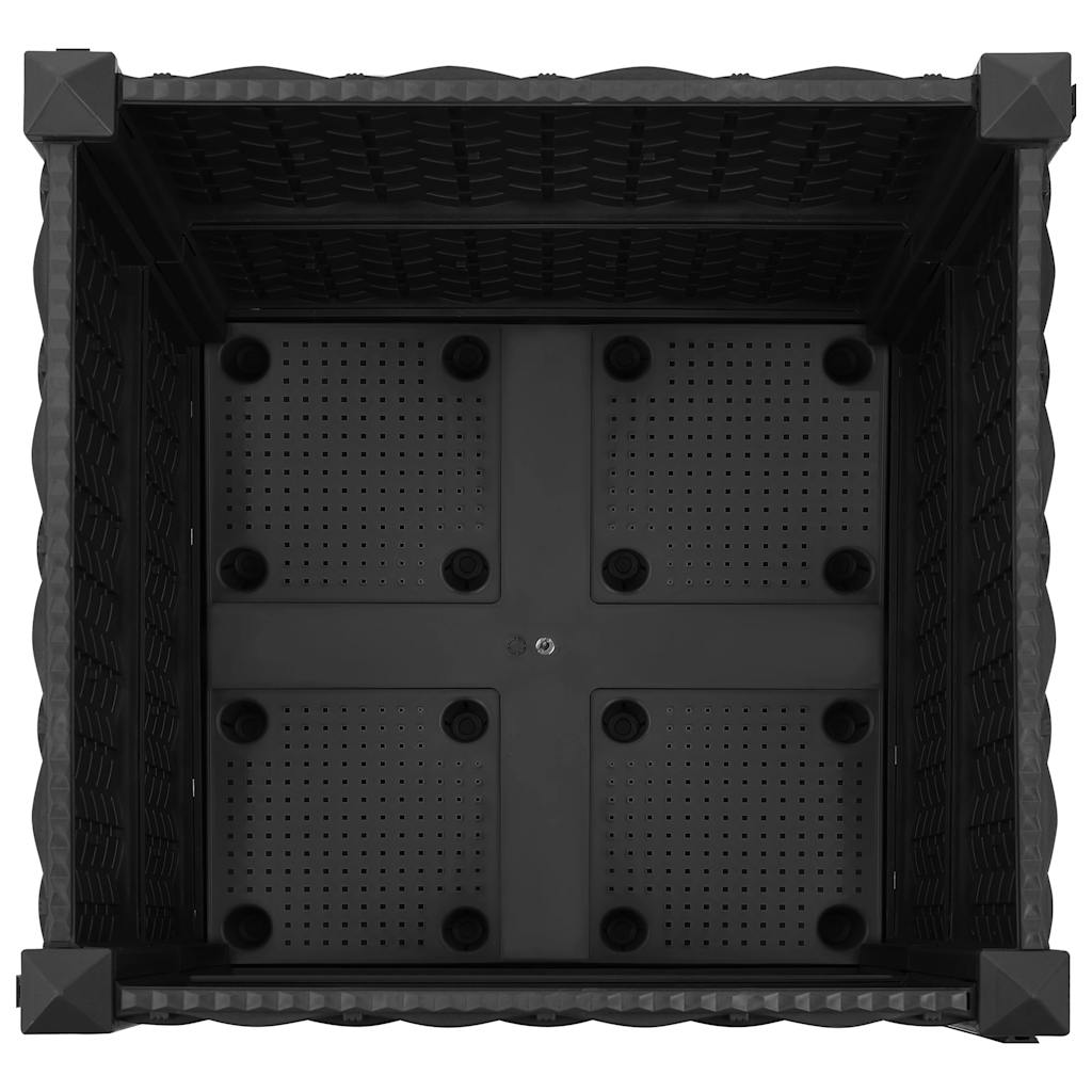 Pat de grădinărit înălțat 40x40x38 cm, polipropilenă