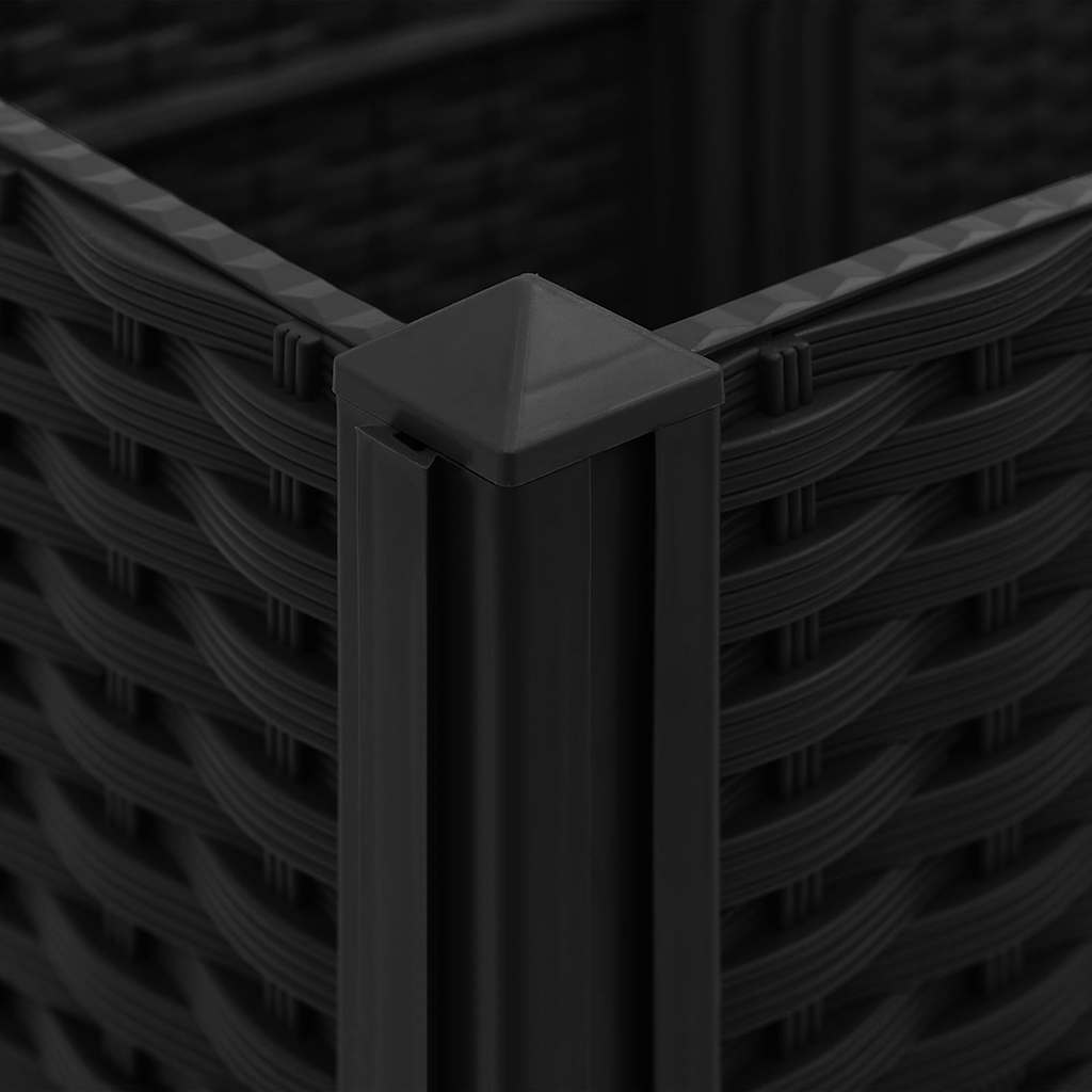 Pat de grădinărit înălțat 40x40x38 cm, polipropilenă