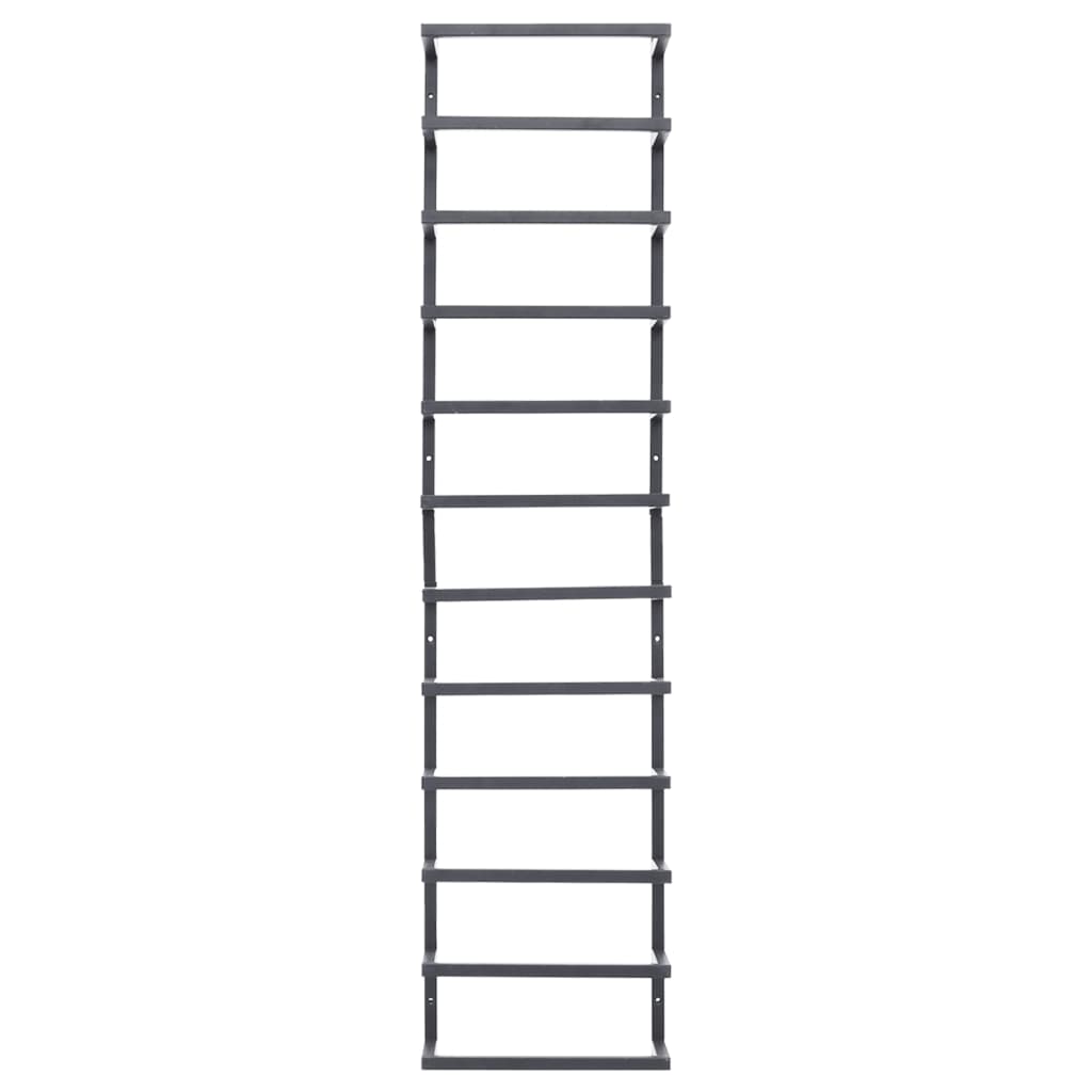 Suport de prosoape, negru, 24x12x96 cm, oțel