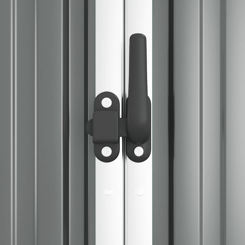 Șopron de grădină, gri, 161x89x161 cm, oțel galvanizat