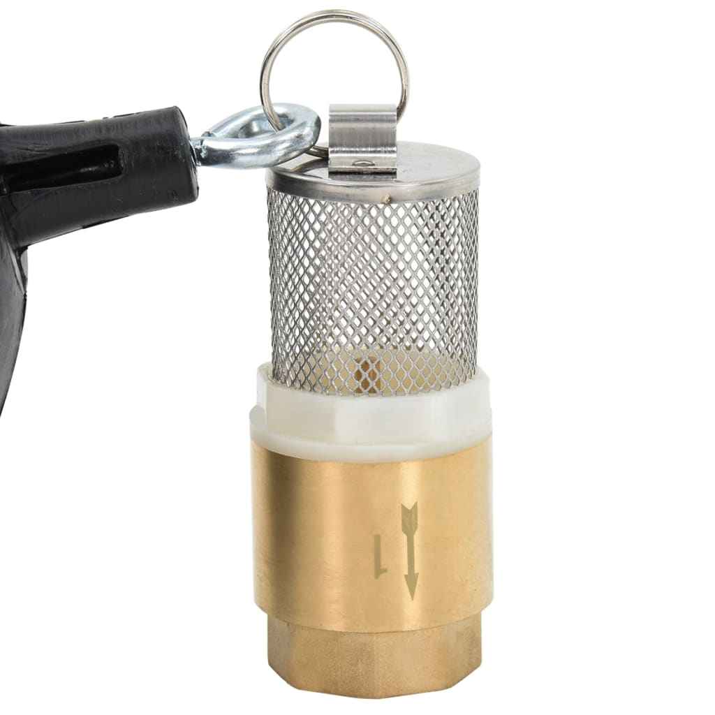 Furtun de aspirație cu racorduri din alamă, verde 1,1" 10 m PVC