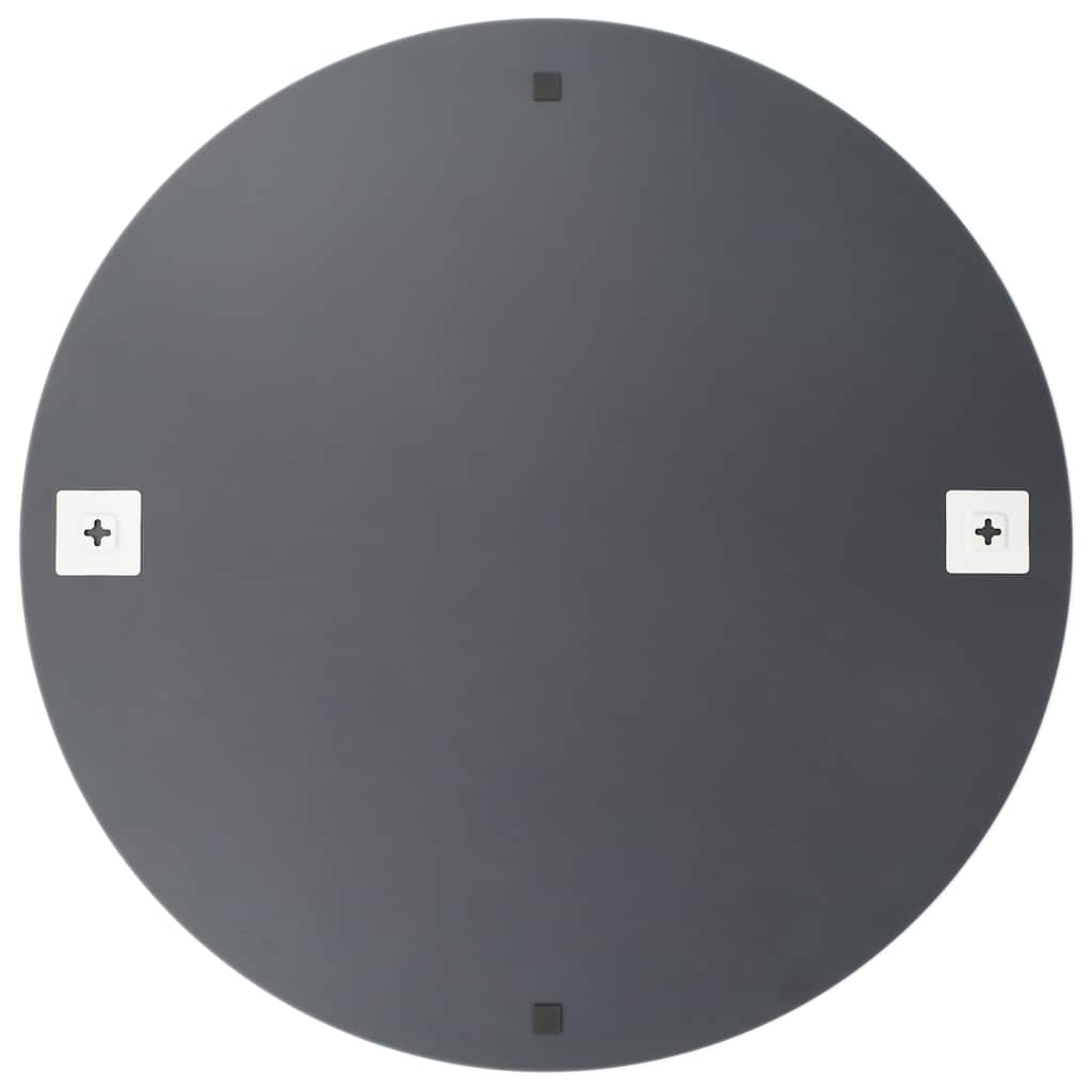 Oglindă de perete cu lumini LED, sticlă, rotundă