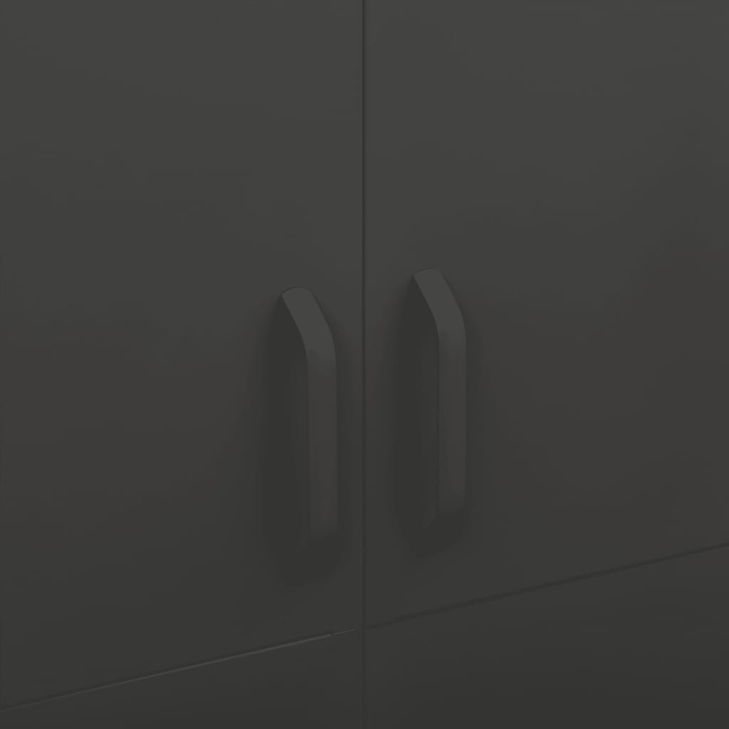 Șifonier, antracit, 90x50x180 cm oțel