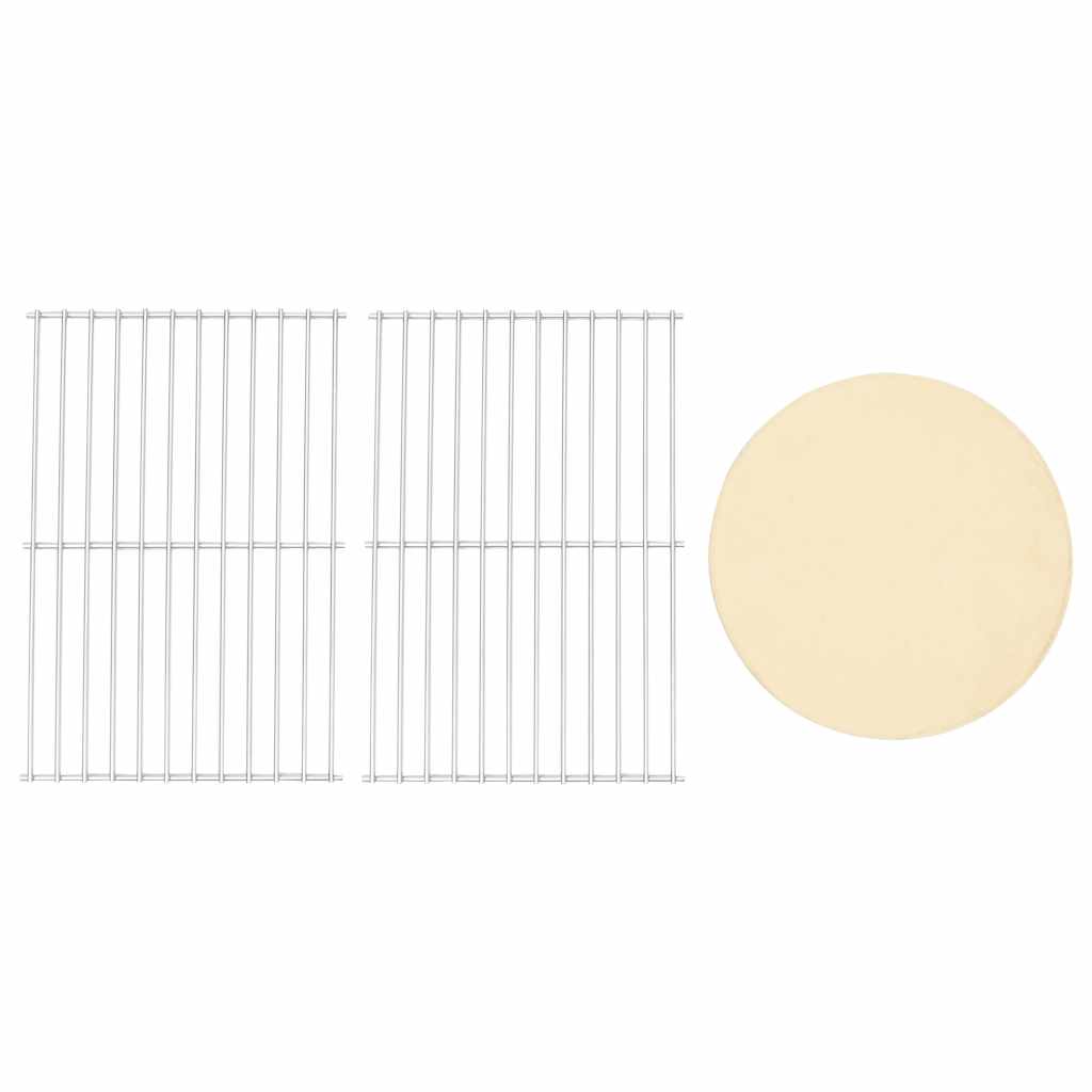 Cuptor de pizza și grătar 3-în-1 de exterior, negru