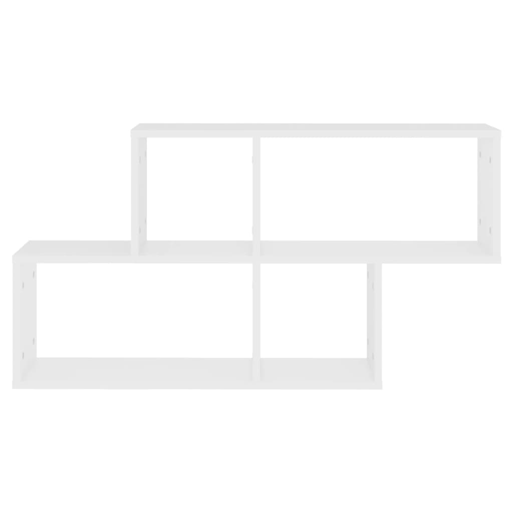 Raft de perete, alb, 100x18x53 cm, lemn prelucrat