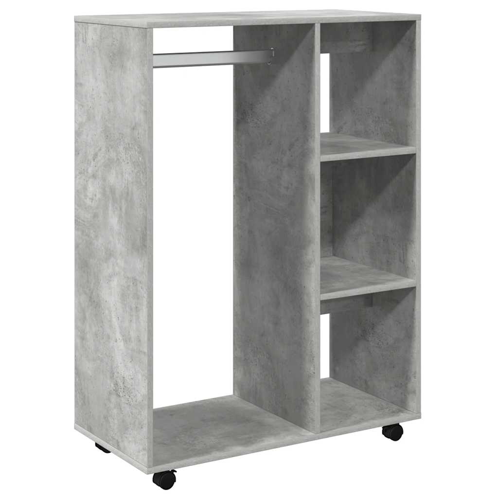 Șifonier, gri beton, 80x40x110 cm, PAL