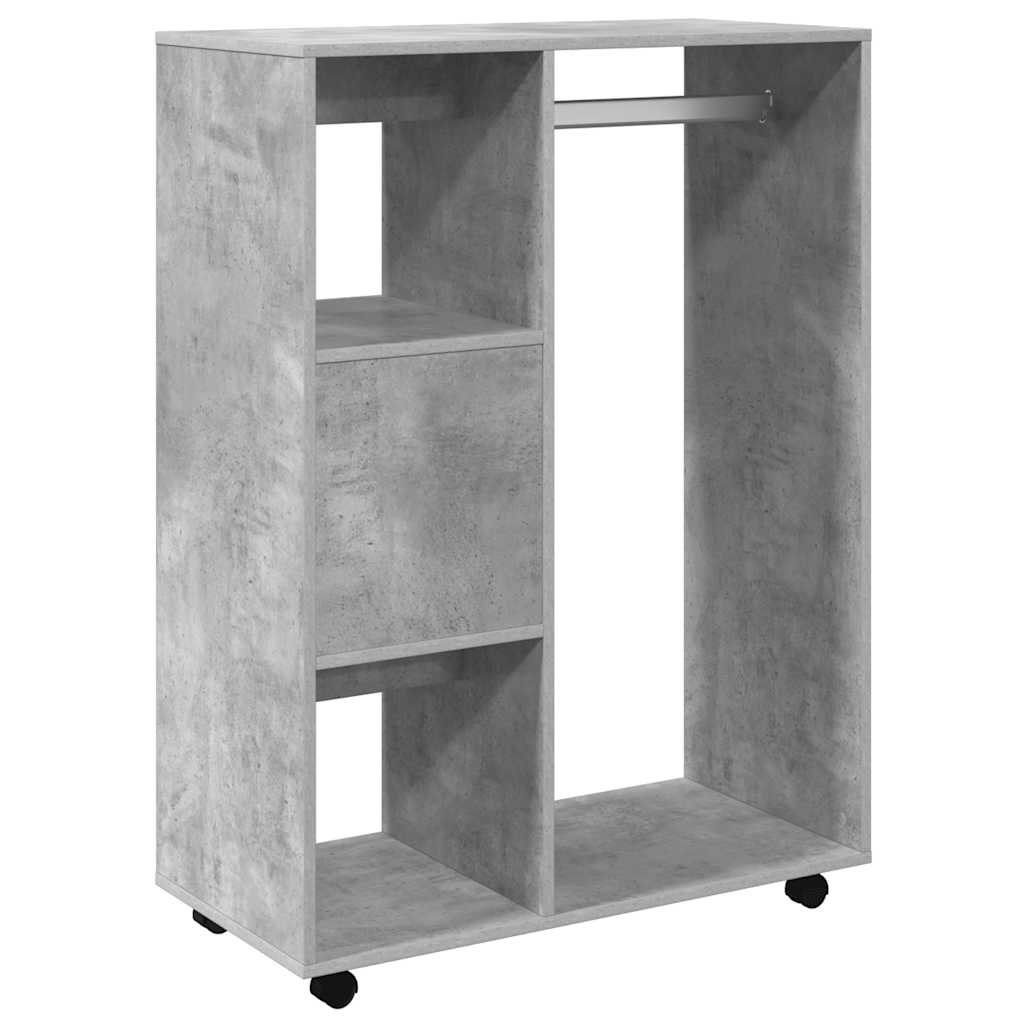 Șifonier, gri beton, 80x40x110 cm, PAL