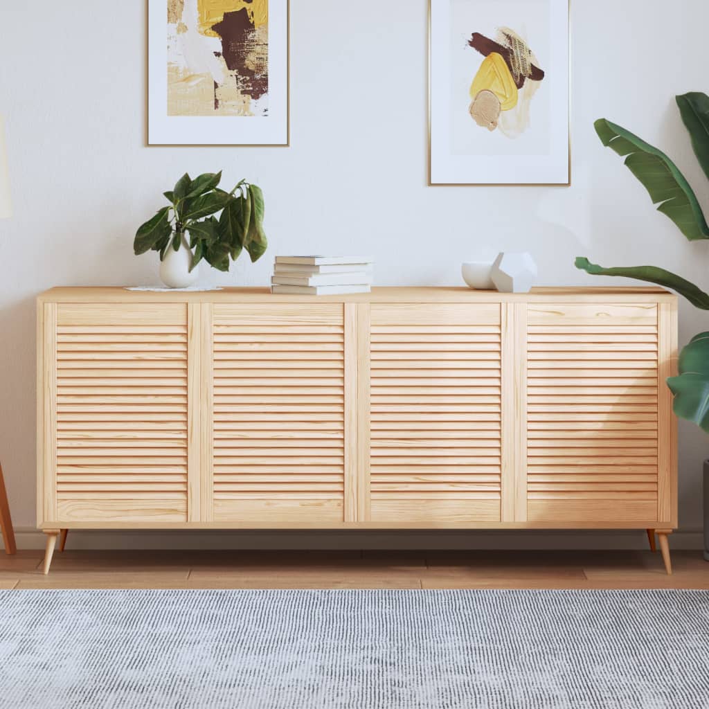 Uși de dulap design lambriu, 4 buc., 69x49,4 cm, lemn masiv pin