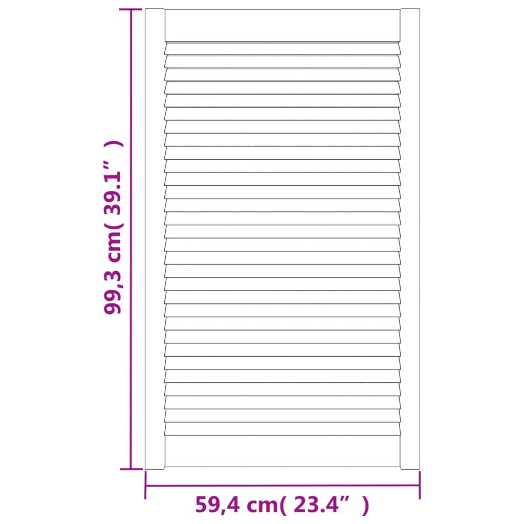 Ușă de dulap cu design lambriu, 99,3x59,4 cm, lemn masiv de pin