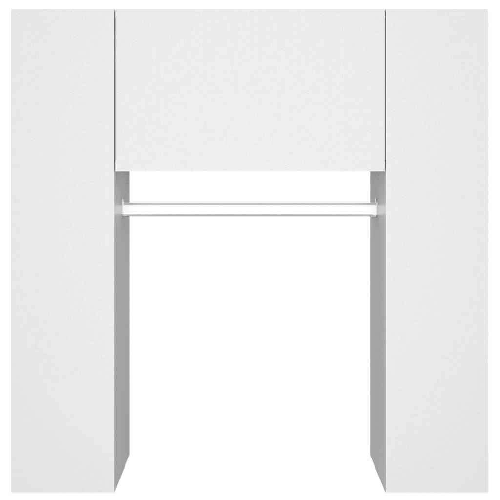 Dulap de hol, alb, 97,5x37x99 cm, lemn prelucrat