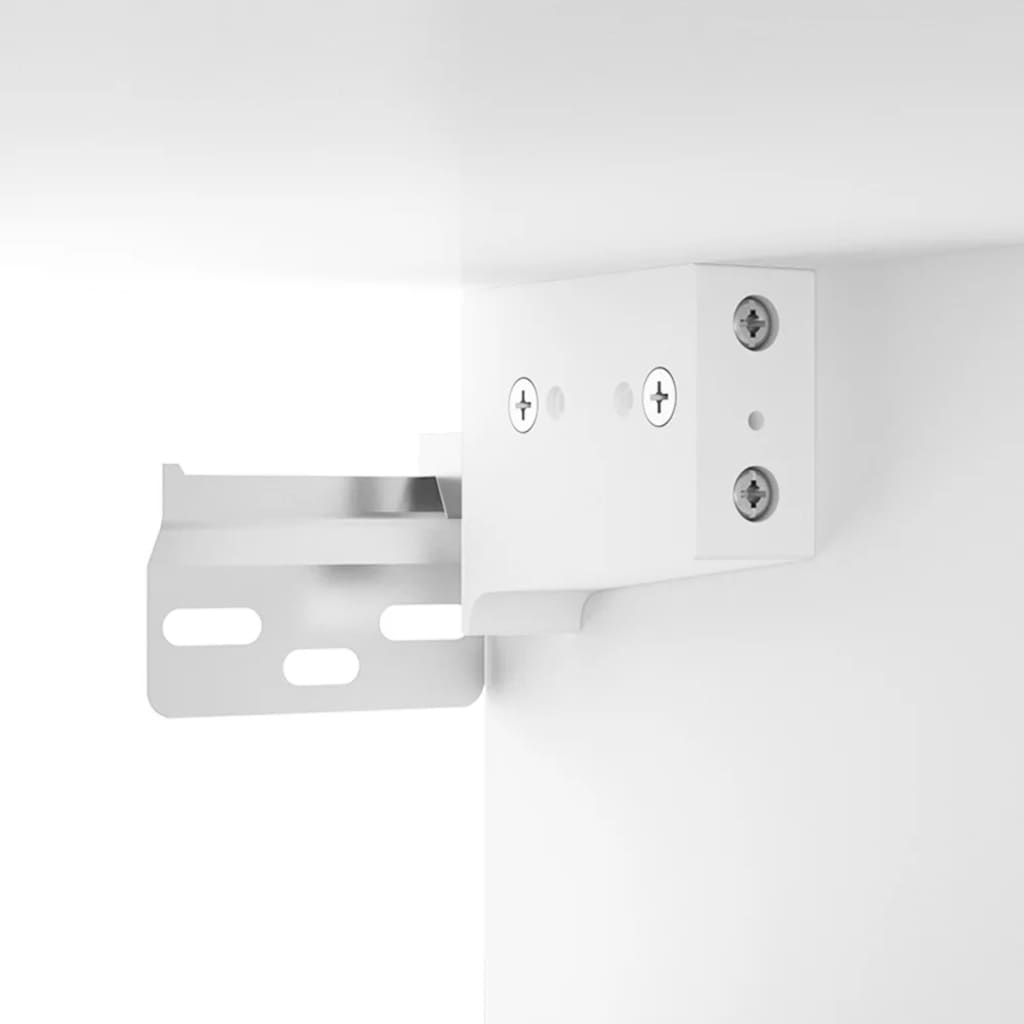 Dulap de hol, alb, 97,5x37x99 cm, lemn prelucrat