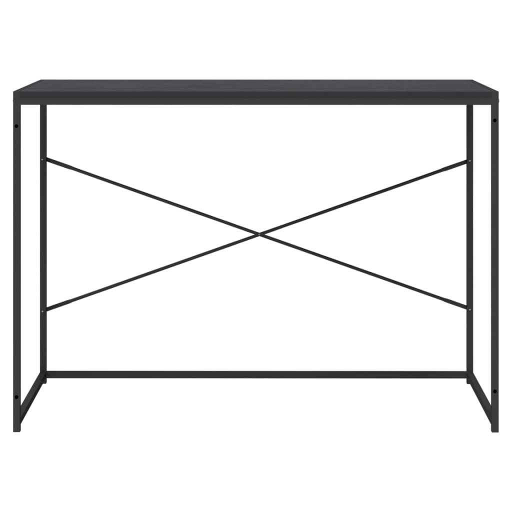 Birou de computer, negru, 110x60x70 cm, lemn prelucrat