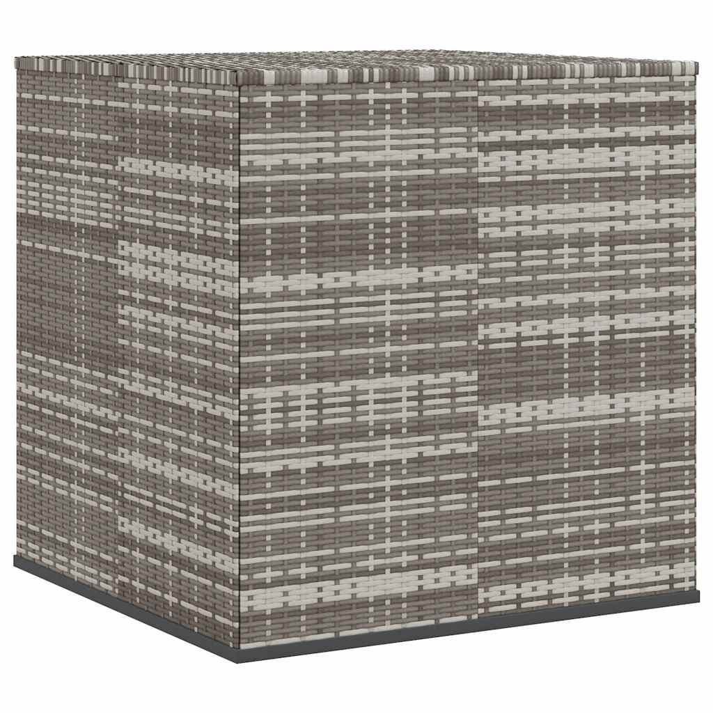 Ladă grădină pentru perne, gri, 100x97,5x104 cm, ratan PE