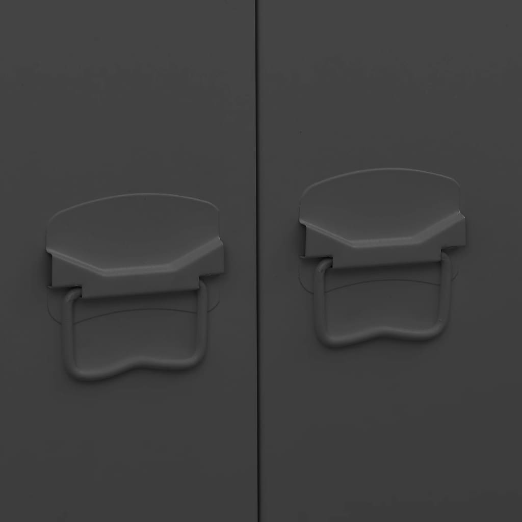 Șifonier industrial, negru, 90x50x180 cm, metal