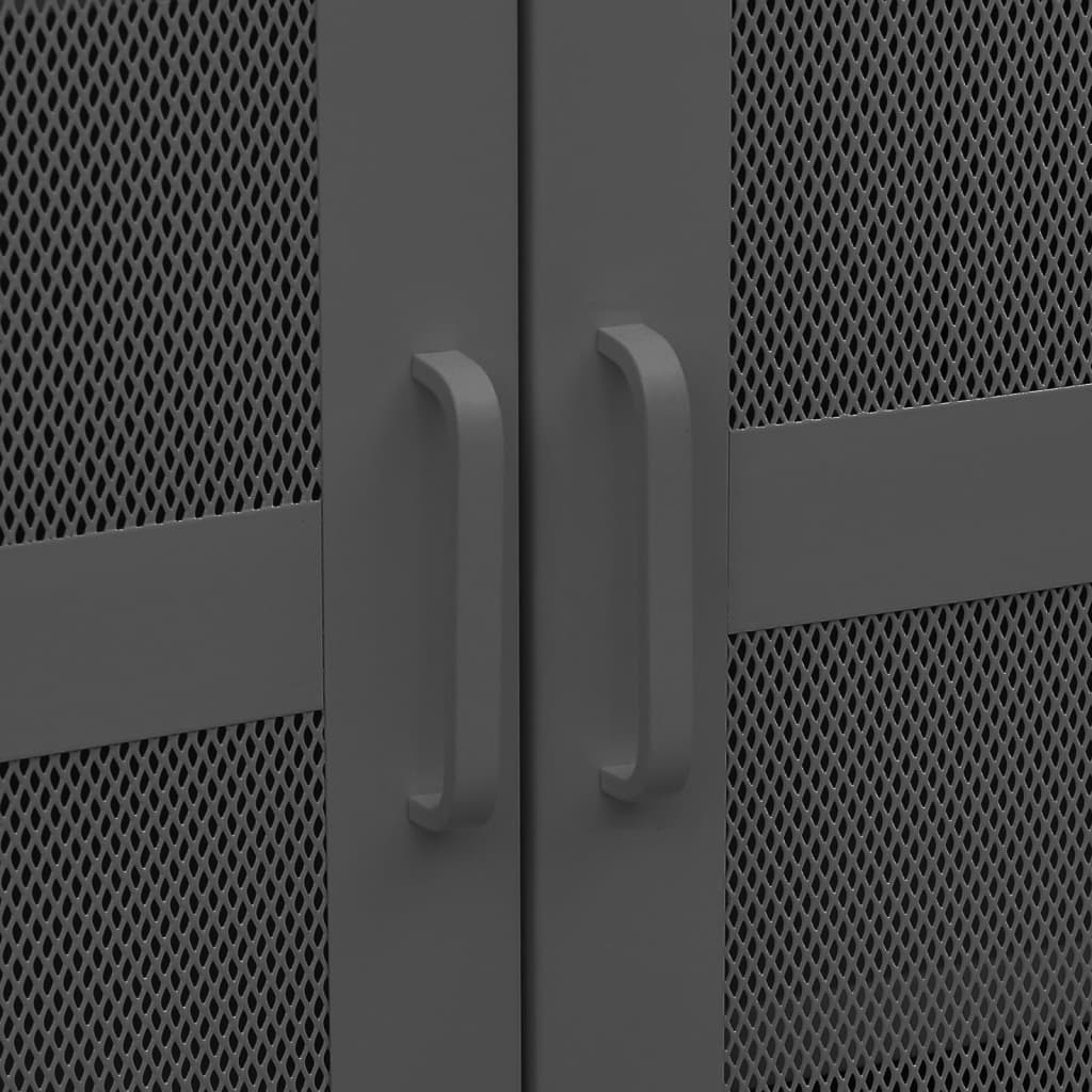 Dulap industrial de depozitare, antracit, 70x40x115 cm, metal