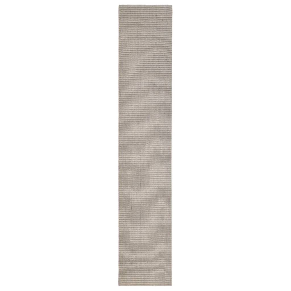 Covor din sisal natural, nisipiu, 66x350 cm