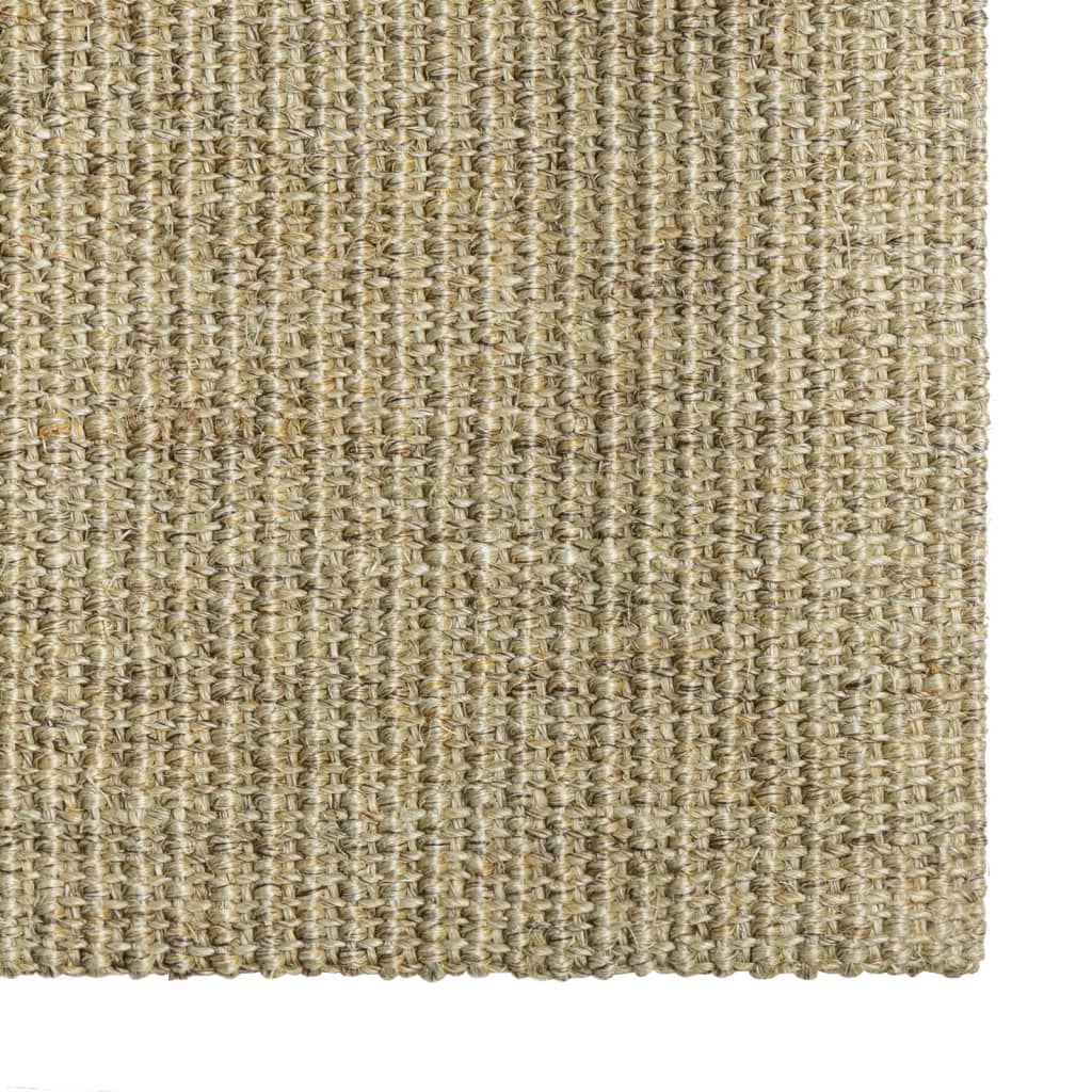 Covor din sisal natural, verde, 66x350 cm