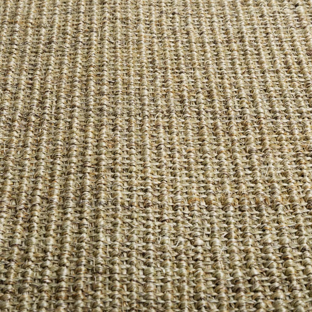 Covor din sisal natural, verde, 66x350 cm