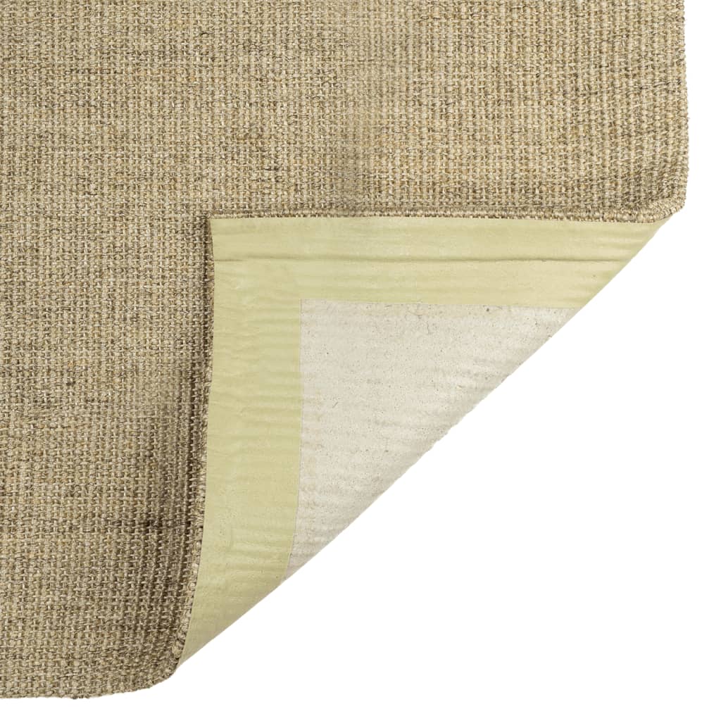 Covor din sisal natural, verde, 66x350 cm