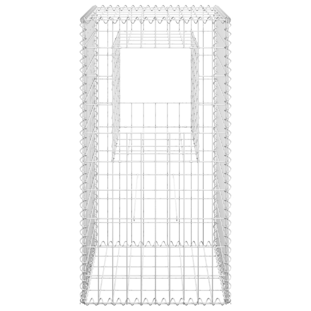 Stâlp coș gabion, 50x50x100 cm, fier