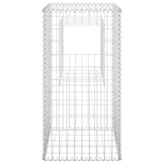 Stâlp coș gabion, 50x50x100 cm, fier