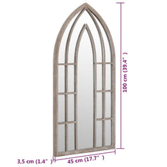 Oglindă,nisip, 100x45 cm,fier, pentru utilizare în interior