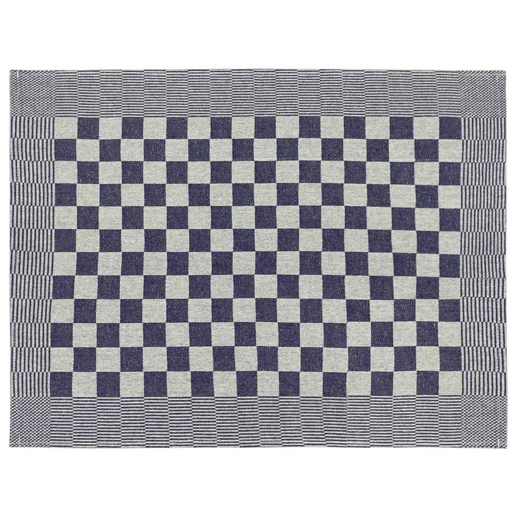 Set de prosoape, 50 buc., albastru și alb, bumbac