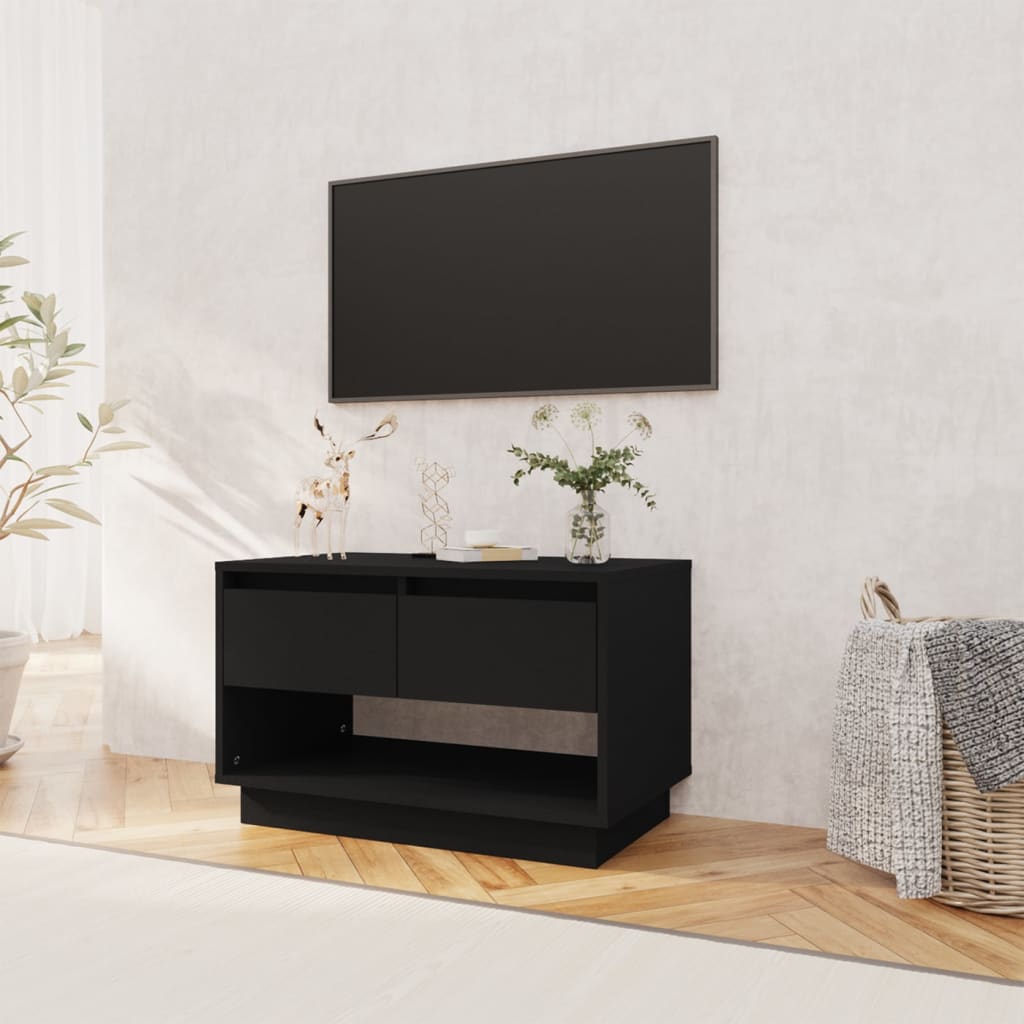 Comodă TV, negru, 70x41x44 cm, PAL
