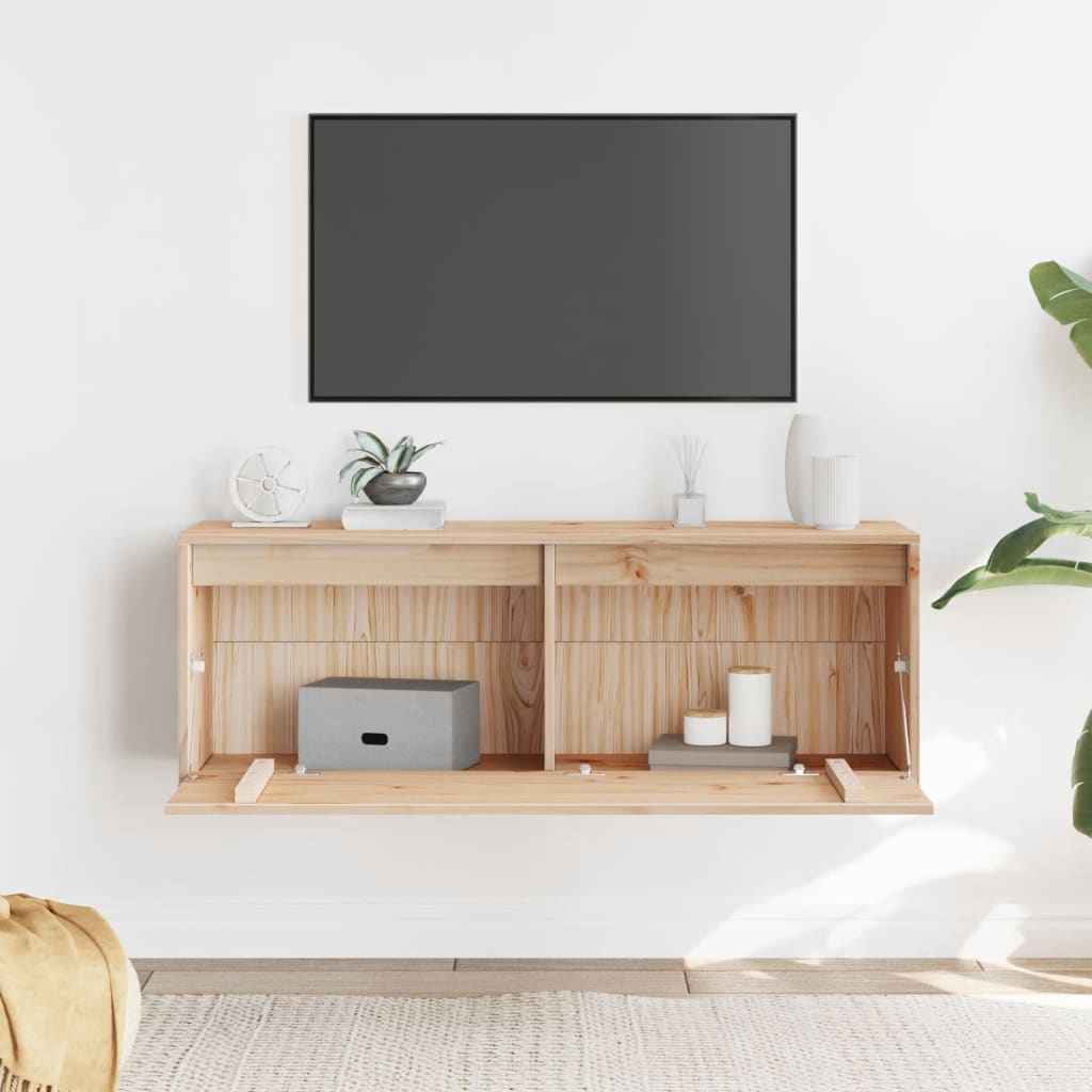 Dulap de perete, 100x30x35 cm, lemn masiv de pin