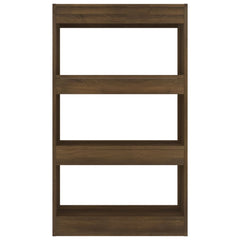 813604 vidaXL Book Cabinet/Room Divider Brown Oak 60x30x103 cm Chipboard