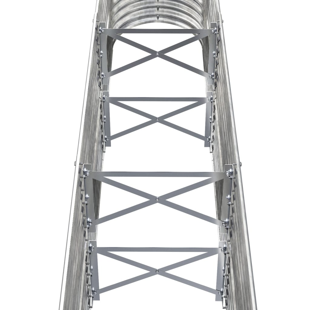 Strat înălțat grădină 152x40x68 cm oțel galvanizat