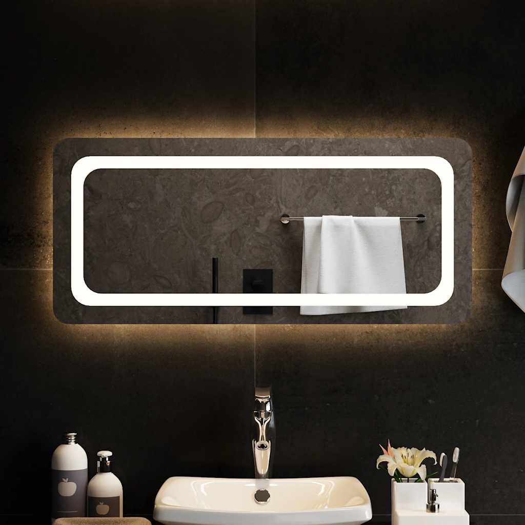 Oglindă de baie cu LED, 90x40 cm