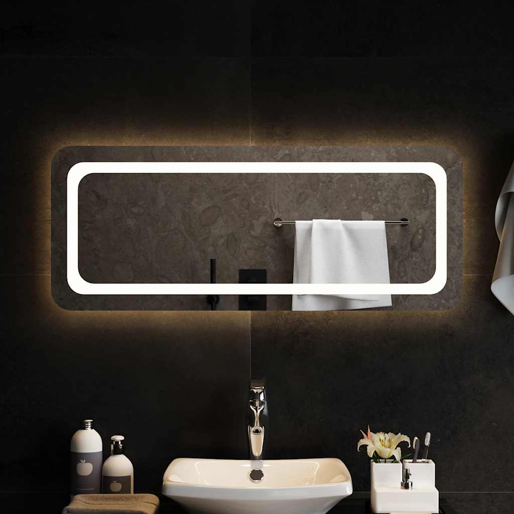 Oglindă de baie cu LED, 100x40 cm