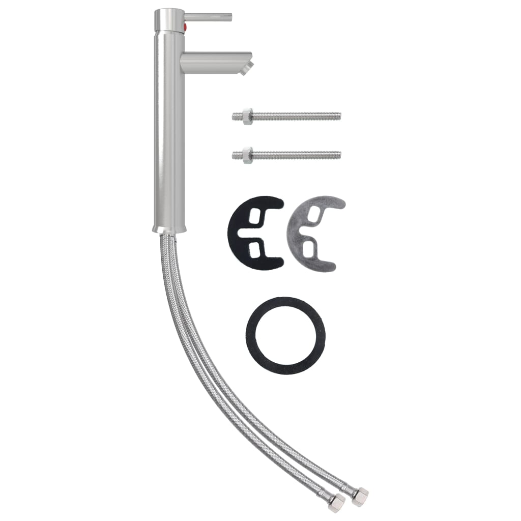 Chiuvetă baie cu robinet&scurgere cu apăsare transparent sticlă