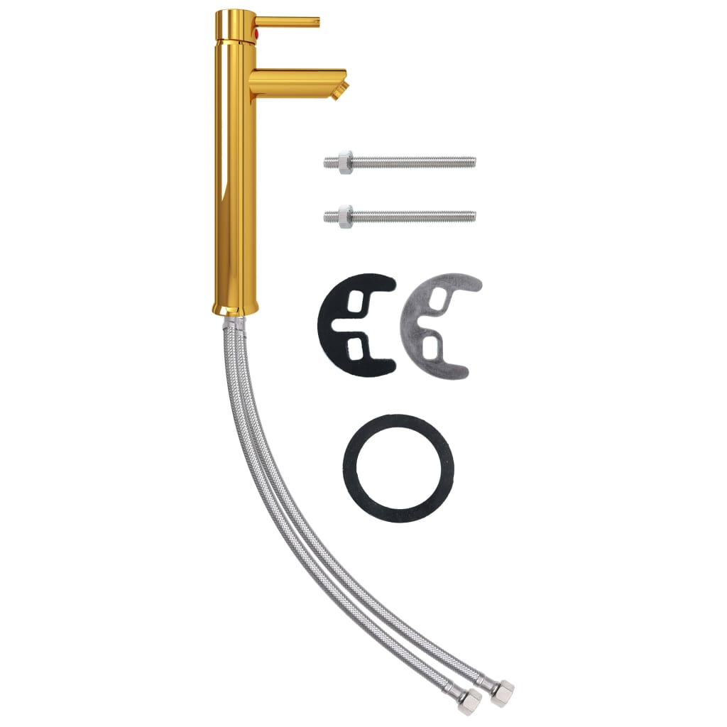 Chiuvetă baie cu robinet și scurgere tip push, sticlă mătuită