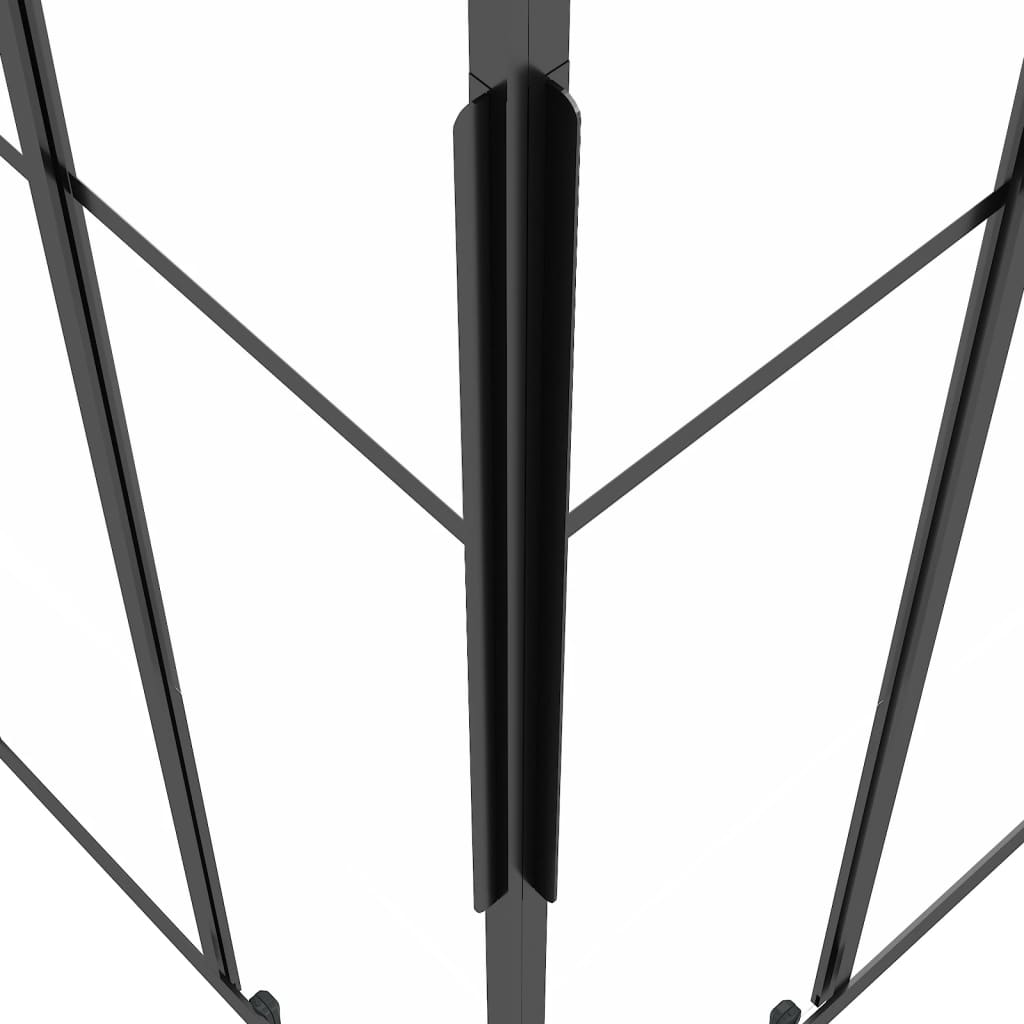 Cabină de duș, negru, 80x80x180 cm, ESG mat