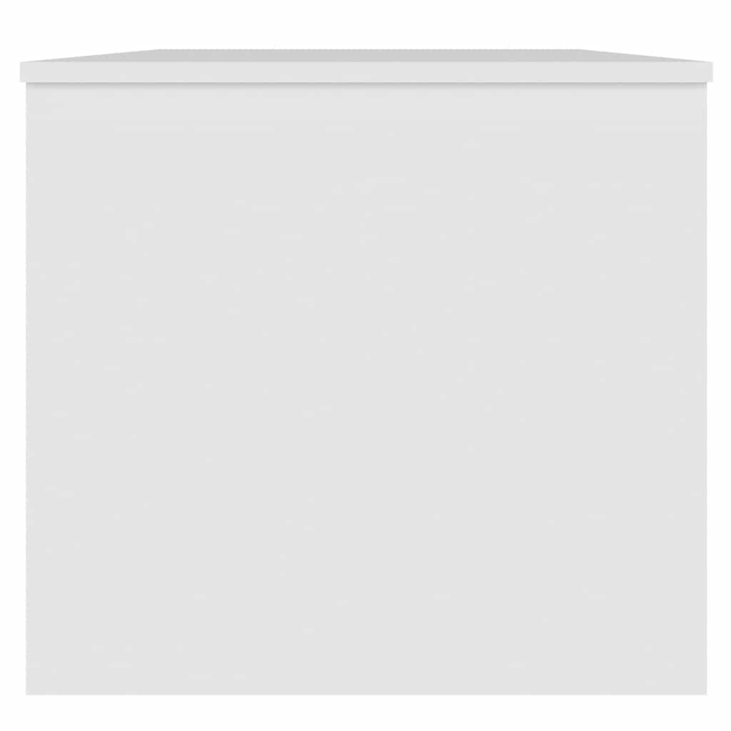 Măsuță de cafea, alb, 102x50,5x46,5 cm, lemn prelucrat